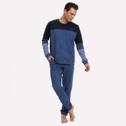 PIJAMA PEKIN TONOS AZULES